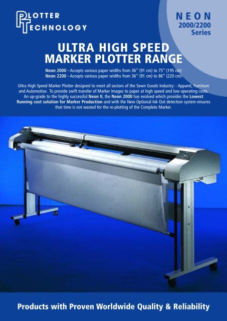 ultra high speed marker plotter range - Plotter Para Confección