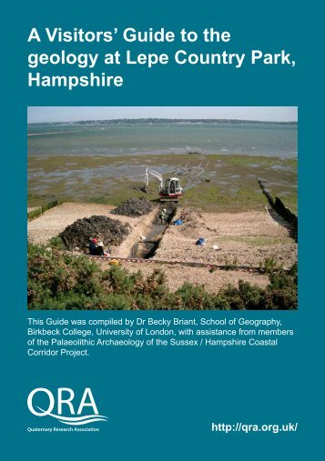A Visitors' Guide to the geology at Lepe Country Park, Hampshire