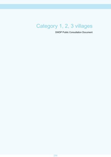 Annexes: Category 1, 2 and 3 villages - South Worcestershire ...