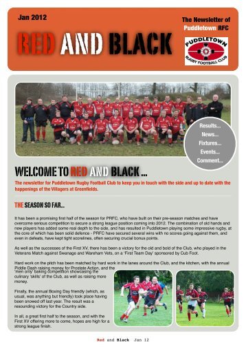 Red and Black - Puddletown RFC