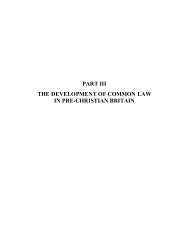 Part iii the development of common law in - The Works of F. N. Lee