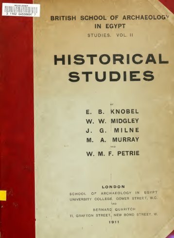 Historical studies