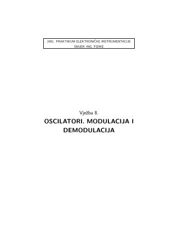 OSCILATORI. MODULACIJA I DEMODULACIJA - 12tesla.phy.hr