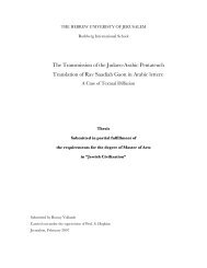 The Transmission of the Judaeo-Arabic Pentateuch Translation of ...