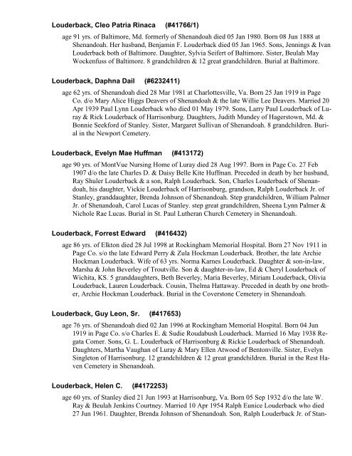 Blackwelder Family Genealogy Notes - Arslanmb.org