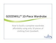 GOODWILL® 10-Piece Wardrobe - Goodwill Industries of the Valleys