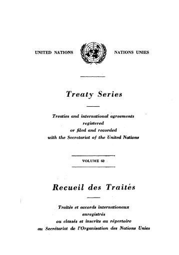 vol. 60 - United Nations Treaty Collection