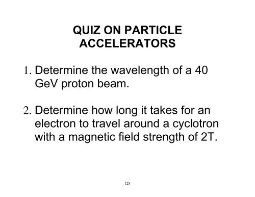 Teaching Modern Physics - QuarkNet - Fermilab