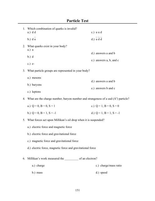 Teaching Modern Physics - QuarkNet - Fermilab