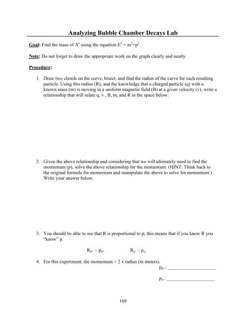 Teaching Modern Physics - QuarkNet - Fermilab