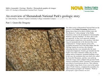An overview of Shenandoah National Park's geologic story