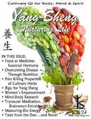 Download the October 2011 issue of YANG-SHENG