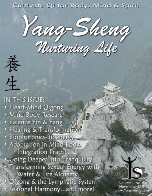 Download the November issue of Yang-Sheng as
