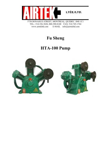 Fu Sheng HTA-100 Pump - Airtek