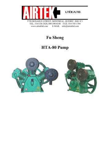 Fu Sheng HTA-80 Pump - Airtek