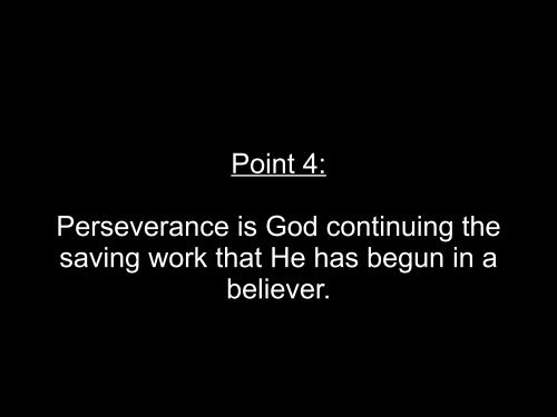The Gospel, Perseverance & Assurance - Dropbox