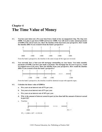 Chapter 4 The Time Value Of Money - Tamu.edu