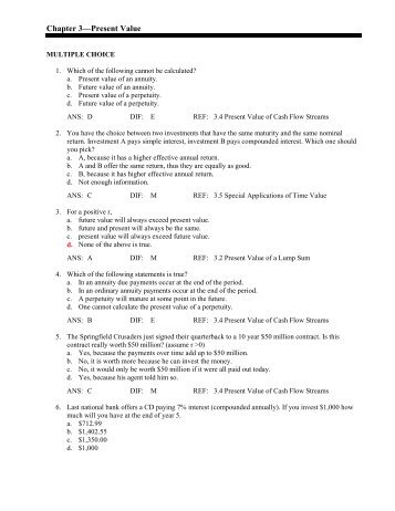 Chapter 3—Present Value - Userpage