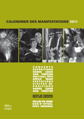 CALENDRIER DES MANIFESTATIONS 2011 - Office de tourisme du ...