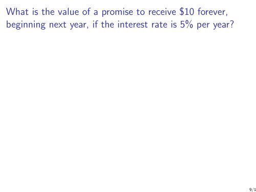 Perpetuities and Annuities - Corporate Finance - Ivo Welch