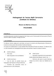 Aménagement de l'ancien dépôt ferroviaire (Commune de Senones)