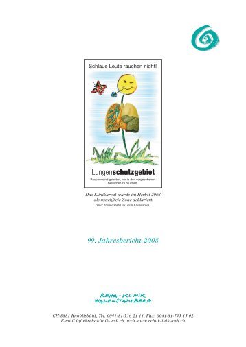 99. Jahresbericht 2008 - Reha-Klinik Walenstadtberg