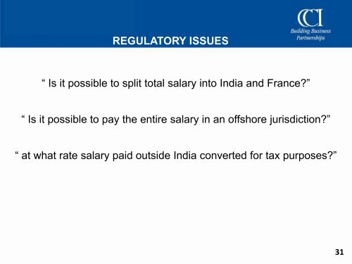 TAX STRUCTURING - Corporate Catalyst India