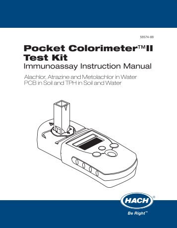 Pocket Colorimeter™II Test Kit - Equipco