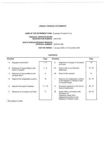 ANNUAL FINANCIAL STATEMENTS - Old Mutual