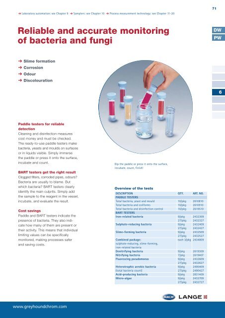 HACH LANGE drinking water analysis