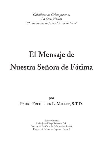 El Mensaje de Nuestra Señora de Fátima - Knights of Columbus ...