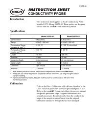 Hach Conductivity Probe Manual