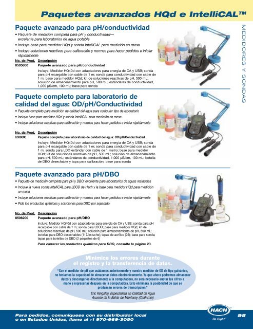 Medidores y Sondas - HACH Latinoamerica