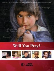 Will You Pray? - Voice of the Martyrs