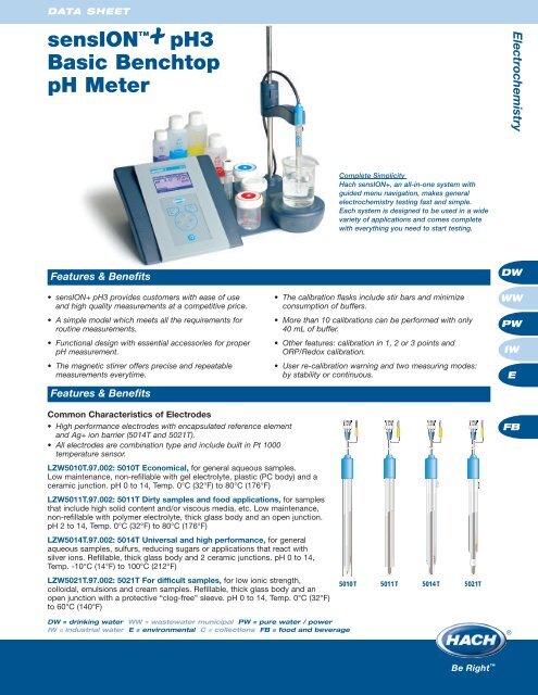 PH-METRE DE PAILLASSE HACH SENSION+ PH31 SANS ELECTRODE