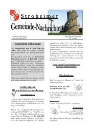 Gemeindenachrichten Juni 2006 - Stroheim