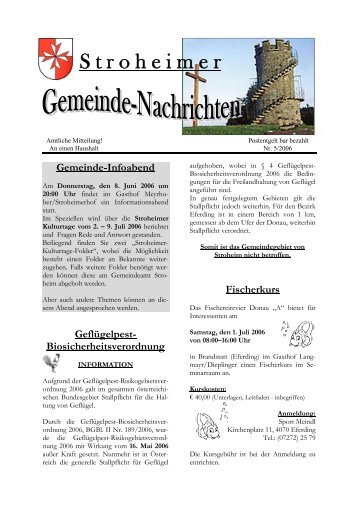 Gemeindenachrichten Juni 2006 - Stroheim