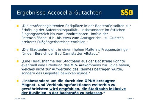 Präsentation zur Beschlussfassung in Gemeinde- und ... - SSB