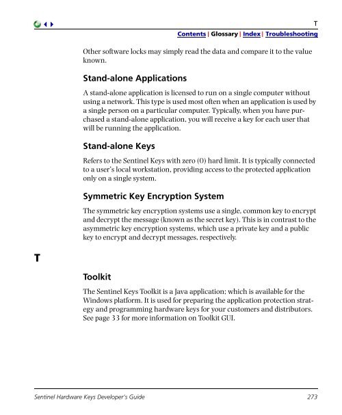 Sentinel Hardware Keys Developer's Guide - Customer Connection ...