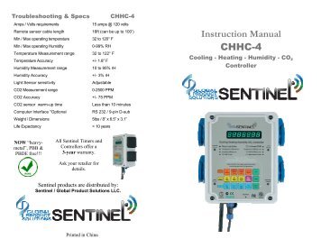 CHHC-4 Instructions - Hydrofarm