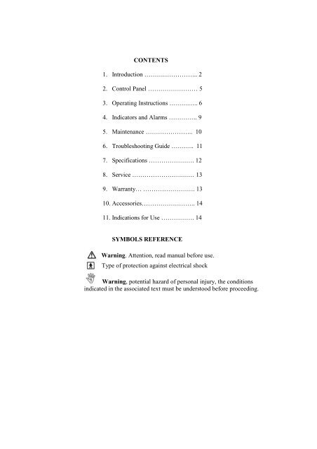 Sentinel Enteral Feeding Pump User Manual