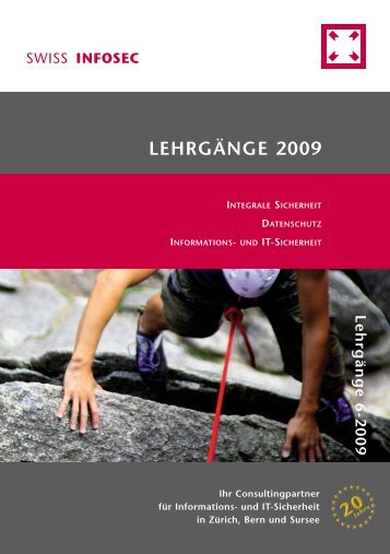 LEHRGÄNGE 2009 - Swiss Infosec AG