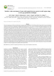 Nutritive value assessment of some sub-tropical ... - World-food.net