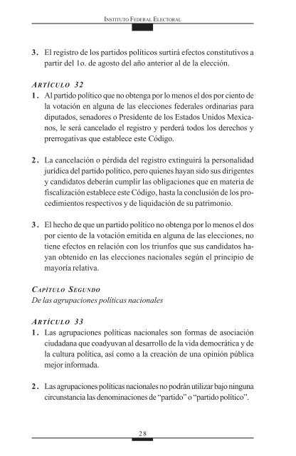 Código Federal de Instituciones y Procedimientos Electorales