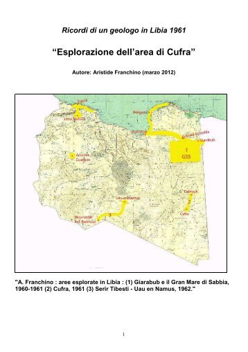 Ricordi di un geologo LIBIA 1961 Oasi di - associazione pionieri e ...