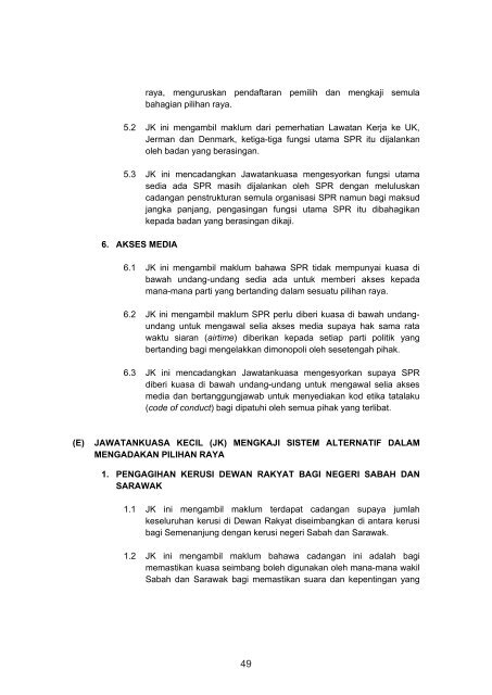 Laporan PSC - Info Pilihanraya Malaysia