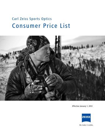 Carl Zeiss Sports Optics Consumer price list