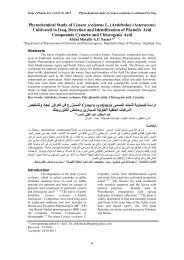 Phytochemical Study of Cynara scolymus L. (Artichoke) (Asteraceae ...
