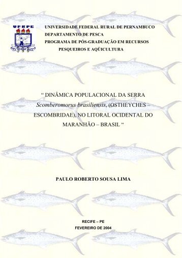 Scomberomorus brasiliensis - Recursos Pesqueiros e Aquicultura ...