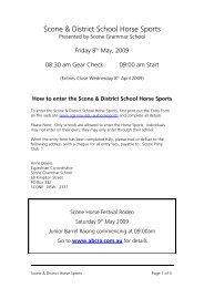 Scone & District School Horse Sports - Scone Grammar School